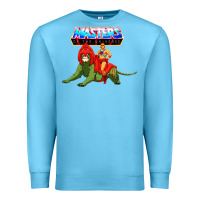 Ocean Blue he man and battle cat Premium Sweatshirt - artisFamous