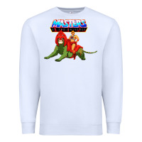 White he man and battle cat Premium Sweatshirt - artisFamous