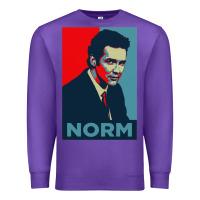 Purple norm macdonald comedian Premium Sweatshirt - artisFamous