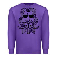 Purple dude the big lebowski Premium Sweatshirt - artisFamous