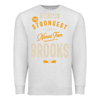 Oatmeal Heather Brooks Personalized Name Birthday Gift Premium Sweatshirt - artisFamous