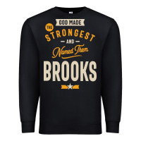Black Brooks Personalized Name Birthday Gift Premium Sweatshirt - artisFamous