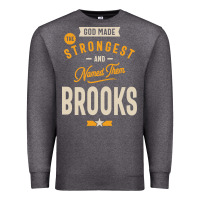 Charcoal Heather Brooks Personalized Name Birthday Gift Premium Sweatshirt - artisFamous