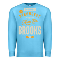 Ocean Blue Brooks Personalized Name Birthday Gift Premium Sweatshirt - artisFamous