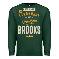 Sports Green Brooks Personalized Name Birthday Gift Premium Sweatshirt - artisFamous