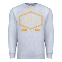 Heather Grey Amir Personalized Name Birthday Gift Premium Sweatshirt - artisFamous