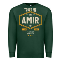 Sports Green Amir Personalized Name Birthday Gift Premium Sweatshirt - artisFamous