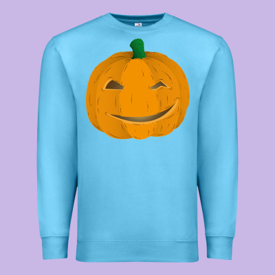 Pumpkin Premium Sweatshirt Designed By Artisfamous