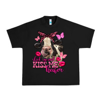 Black Valentine's Day Shut Up And Kiss Me Heifer Holstein Cow Urban Heavy Tee - FaDigitalArtStudio