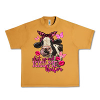 Peanut Butter Valentine's Day Shut Up And Kiss Me Heifer Holstein Cow Urban Heavy Tee - FaDigitalArtStudio