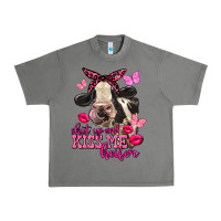 Tornado Valentine's Day Shut Up And Kiss Me Heifer Holstein Cow Urban Heavy Tee - FaDigitalArtStudio