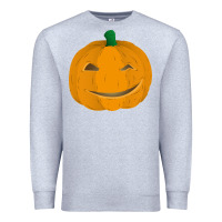 Heather Grey pumpkin Premium Sweatshirt - artisFamous