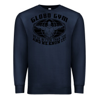 Navy globo gym Premium Sweatshirt - artisFamous