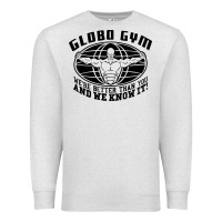 Oatmeal Heather globo gym Premium Sweatshirt - artisFamous