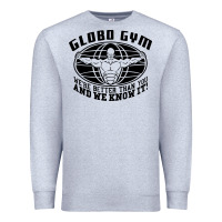 Heather Grey globo gym Premium Sweatshirt - artisFamous