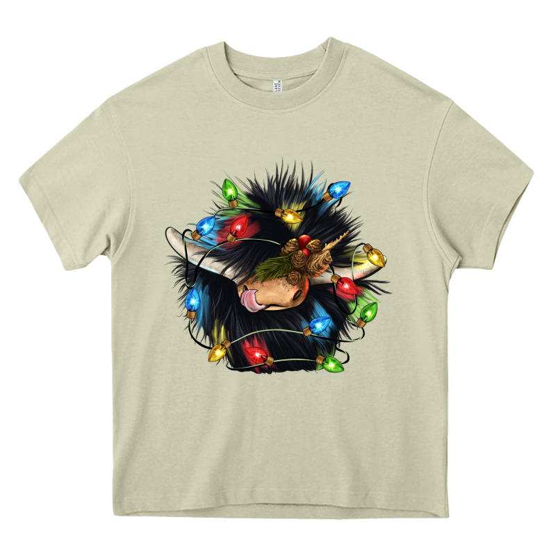 Christmas Black Angus Gnome Heavy Core Tee by CowGirlArtShop | Teevron