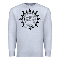 Heather Grey church of the toad of light psychedelic frog Premium Sweatshirt - artisFamous