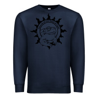 Navy church of the toad of light psychedelic frog Premium Sweatshirt - artisFamous