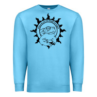 Ocean Blue church of the toad of light psychedelic frog Premium Sweatshirt - artisFamous
