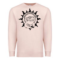 Pale Pink church of the toad of light psychedelic frog Premium Sweatshirt - artisFamous