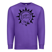 Purple church of the toad of light psychedelic frog Premium Sweatshirt - artisFamous