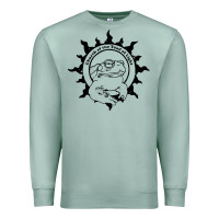 Seafoam church of the toad of light psychedelic frog Premium Sweatshirt - artisFamous