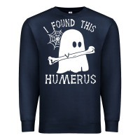 Navy halloween i found this skeleton Premium Sweatshirt - artisFamous