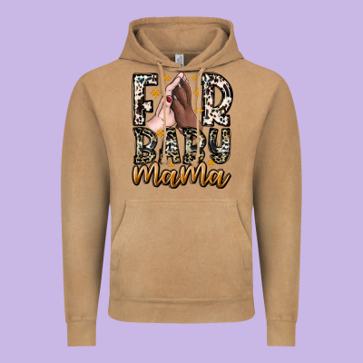 Fur Baby Mama Vintage Hoodie Designed By Cowhidedigitalart