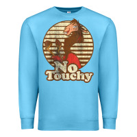 Ocean Blue emperor’s new groove kuzco llama no touchy Premium Sweatshirt - artisFamous