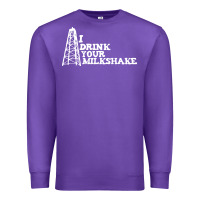 Purple i drink your milkshake Premium Sweatshirt - artisFamous