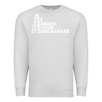 Dove Grey i drink your milkshake Premium Sweatshirt - artisFamous
