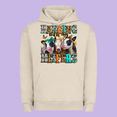 Hanging With My Heifers Urban Hoodie Designed By Jasminsmagicworld