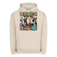 Pigment French Oak hanging with my heifers Urban Hoodie - Jasminsmagicworld