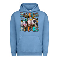Pigment Pebble Blue hanging with my heifers Urban Hoodie - Jasminsmagicworld