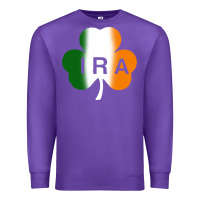 Purple ira irish lucky shamrock Premium Sweatshirt - artisFamous