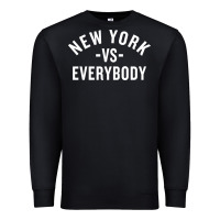 Black new york vs everybody Premium Sweatshirt - artisFamous