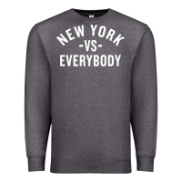 Charcoal Heather new york vs everybody Premium Sweatshirt - artisFamous