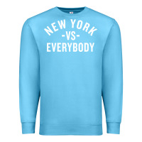 Ocean Blue new york vs everybody Premium Sweatshirt - artisFamous