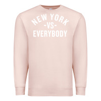 Pale Pink new york vs everybody Premium Sweatshirt - artisFamous