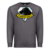 Charcoal Heather diamond dogs classic Premium Sweatshirt - artisFamous