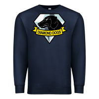 Navy diamond dogs classic Premium Sweatshirt - artisFamous