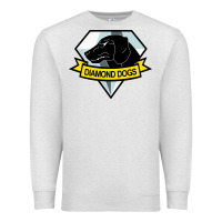 Oatmeal Heather diamond dogs classic Premium Sweatshirt - artisFamous