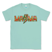 Seafoam Mama christmas lightning bolt mother's day Classic Tee - HowdyJamesFarm