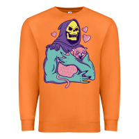 Carrot skeletor's hug cat Premium Sweatshirt - artisFamous