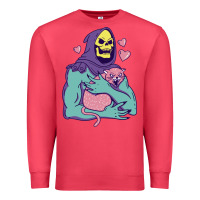 Cardinal skeletor's hug cat Premium Sweatshirt - artisFamous