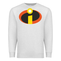 Oatmeal Heather incredibles crop top Premium Sweatshirt - artisFamous