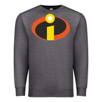 Charcoal Heather incredibles crop top Premium Sweatshirt - artisFamous
