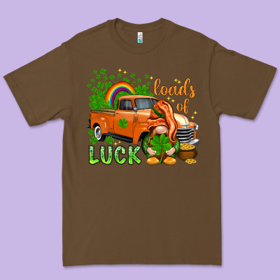 St. Patrick's Loads Of Luck With Gnome Premium Tee Designed By Howdyjamesfarm