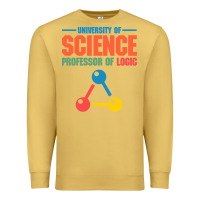 Antique Gold UNIVERSITY OF SCIENCE PROFESSOR OF LOGIC Premium Sweatshirt - artisFamous