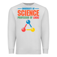 Dove Grey UNIVERSITY OF SCIENCE PROFESSOR OF LOGIC Premium Sweatshirt - artisFamous